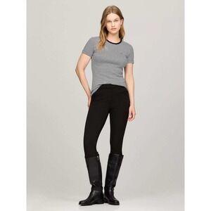 Tommy Hilfiger Stripe Favorite‎ Tee Size Medium Black/White Stripe New With Tags